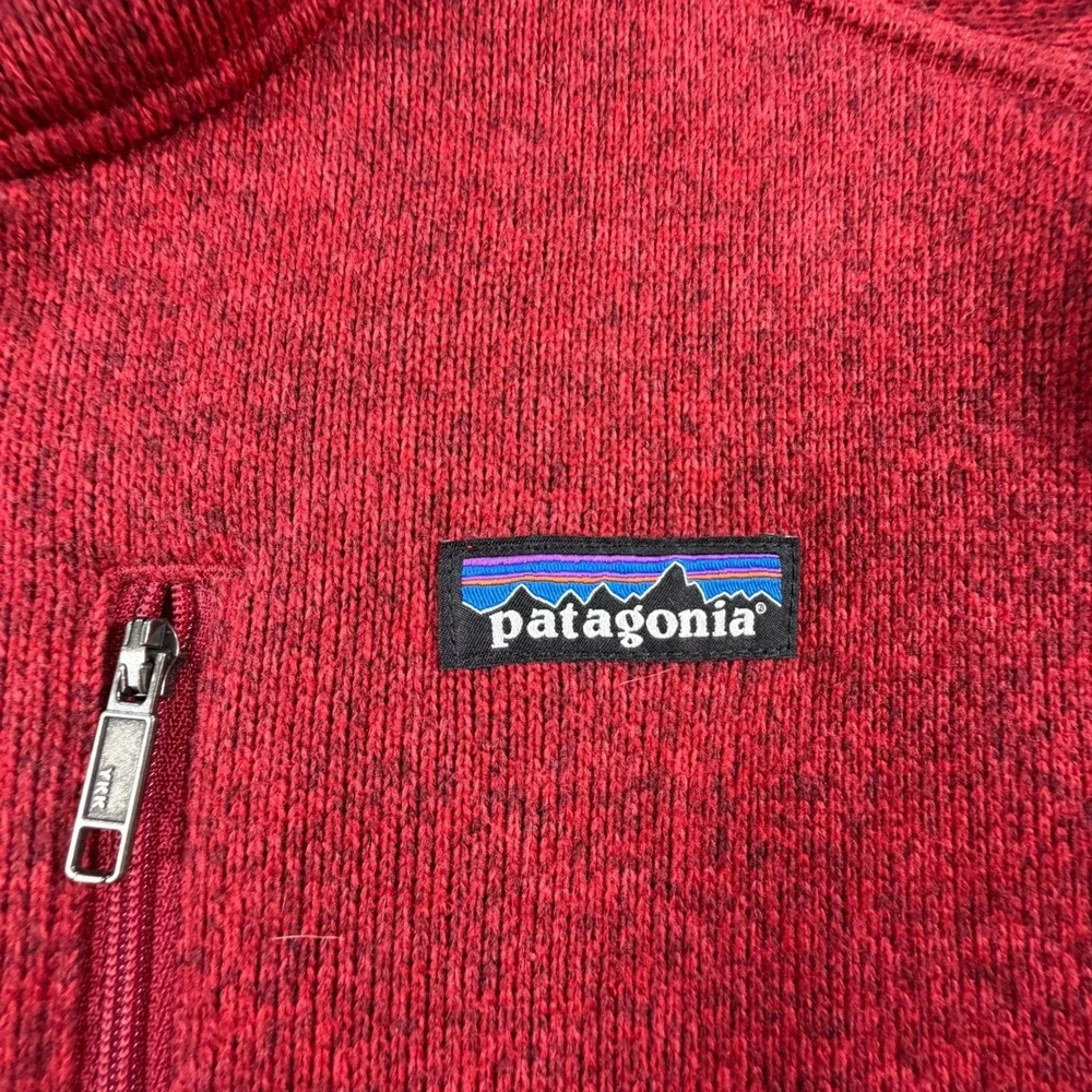 Patagonia Better Sweater 1/4 Zip Fleece Pullover Mens Medium Red Heather